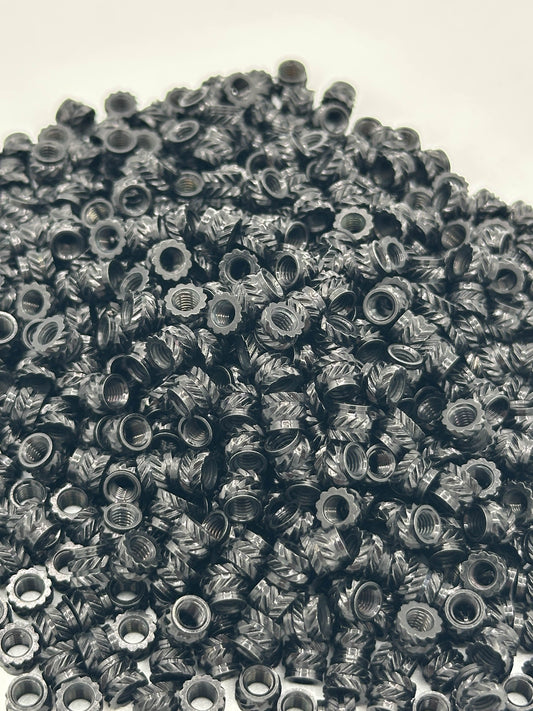 Heatset Inserts Black Brass