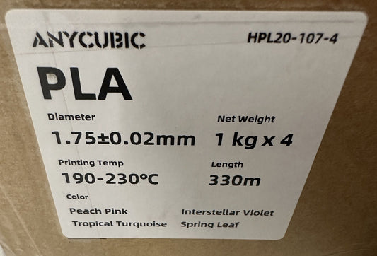 Anycubic PLA 4x1kg